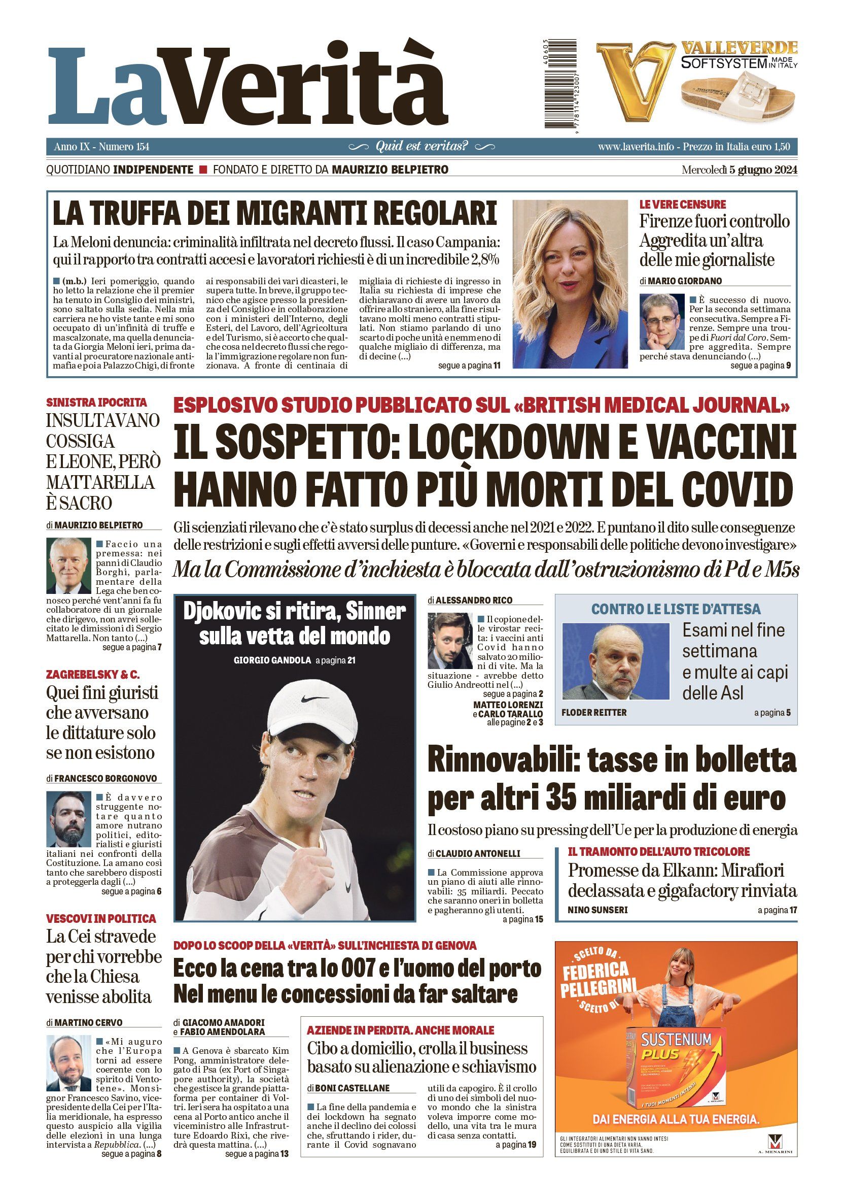 Oggi in edicola