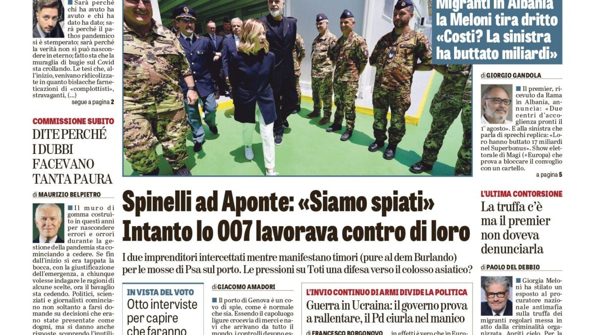 Oggi in edicola