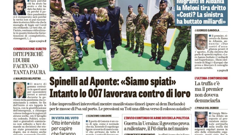 Oggi in edicola