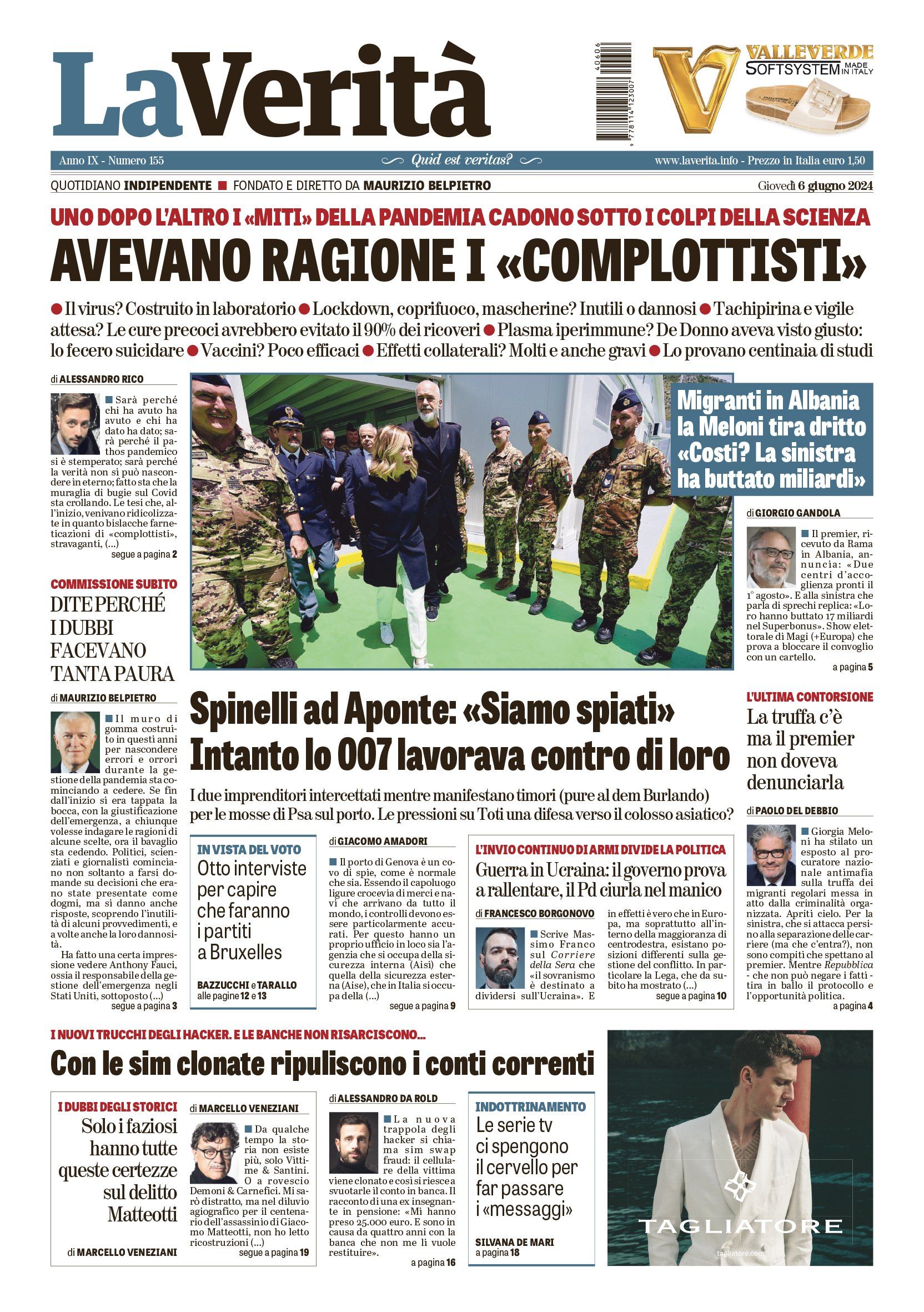Oggi in edicola