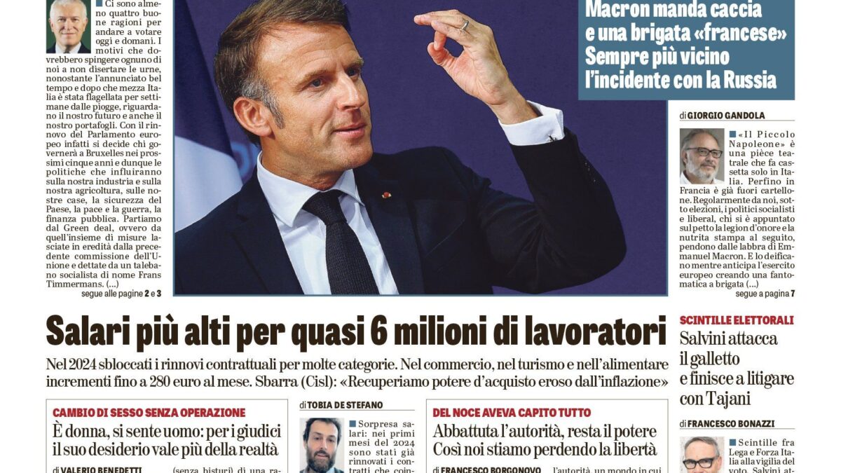 Oggi in edicola