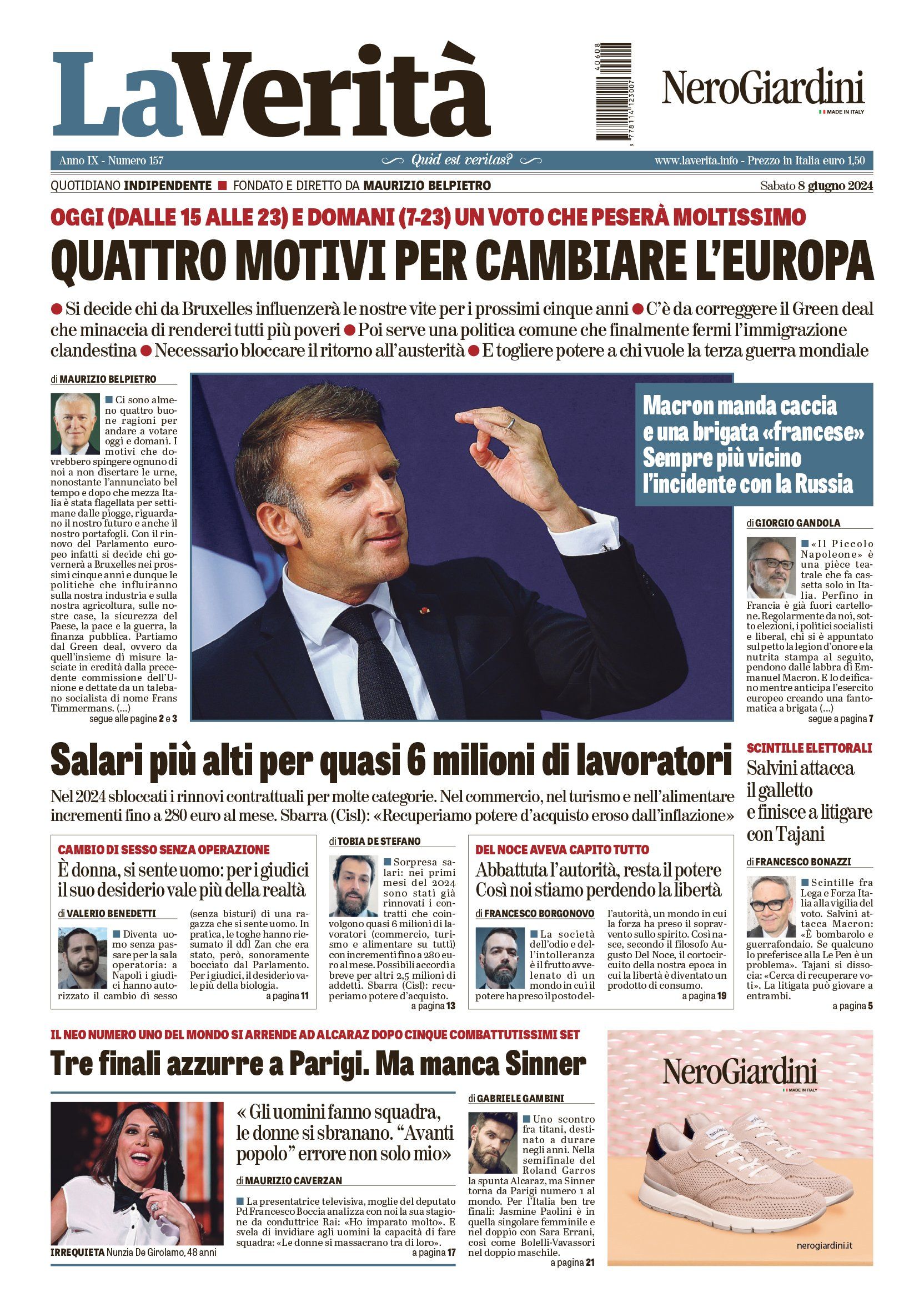 Oggi in edicola