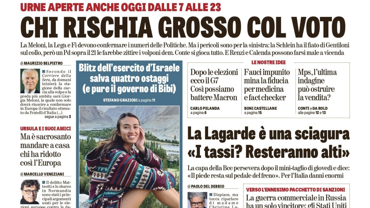 Oggi in edicola