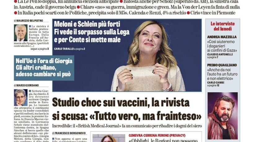 Oggi in edicola