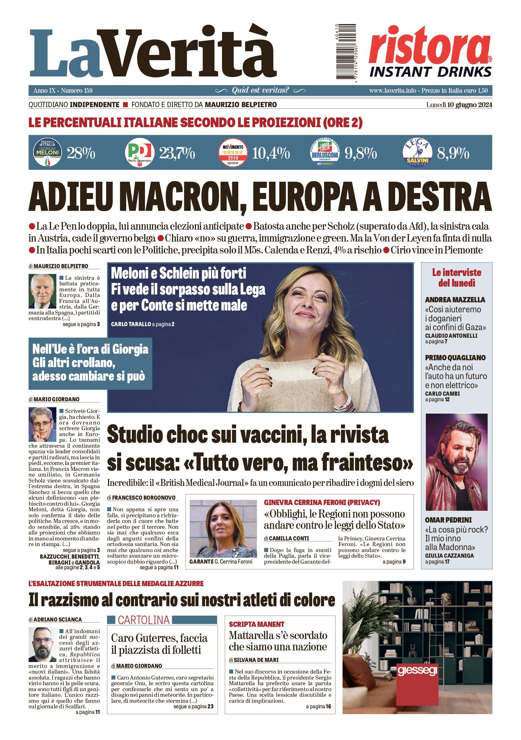 Oggi in edicola