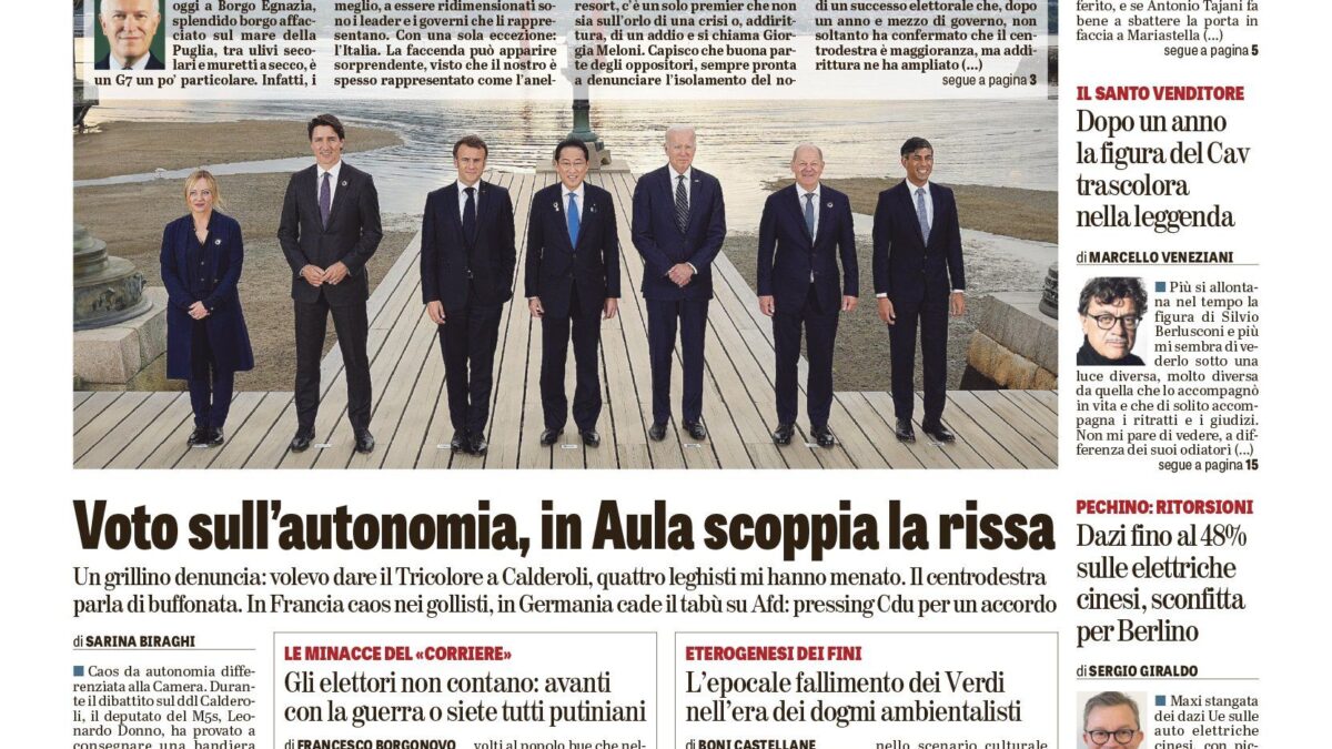 Oggi in edicola