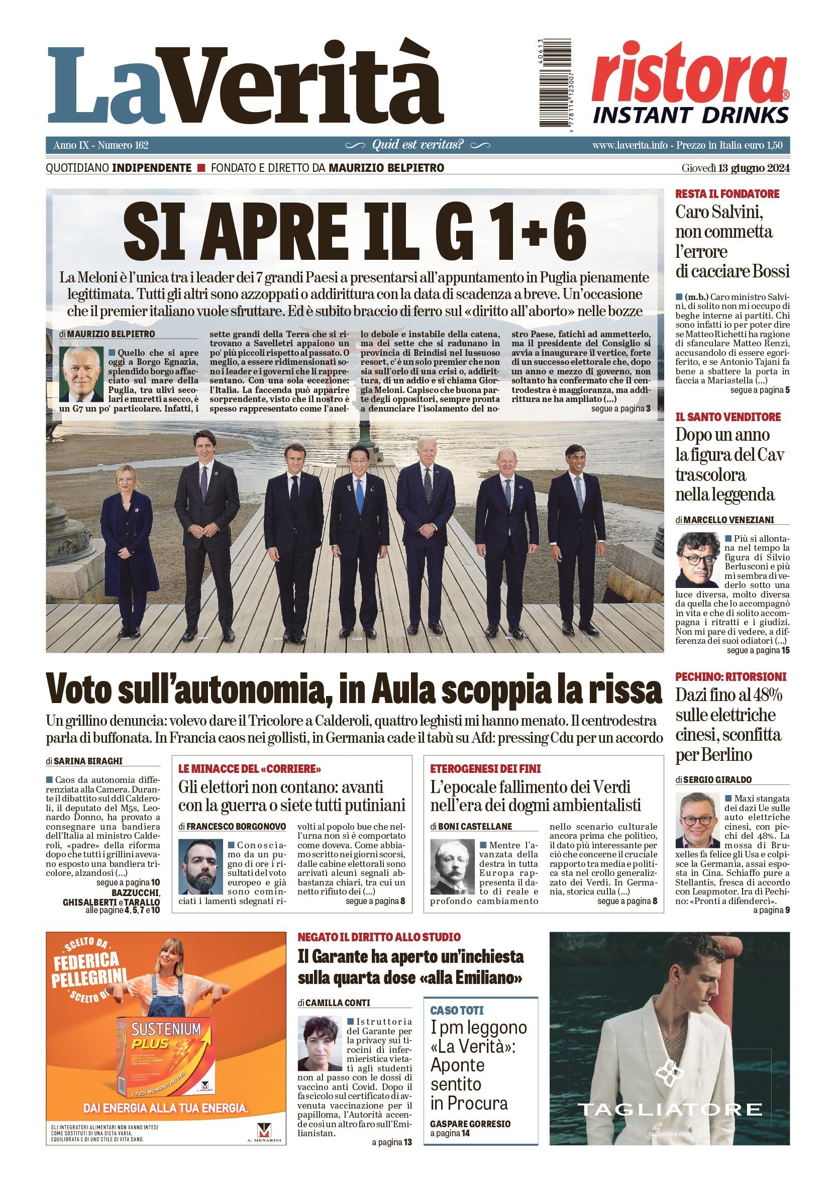 Oggi in edicola