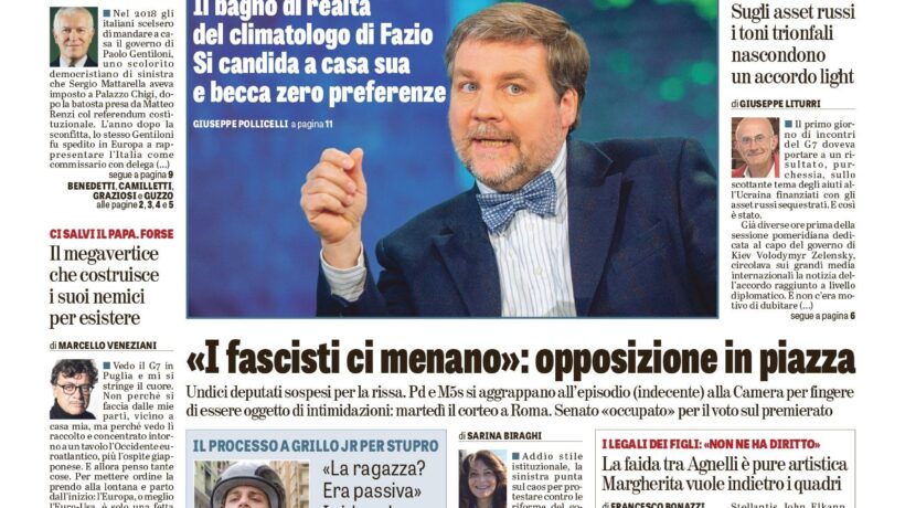 Oggi in edicola