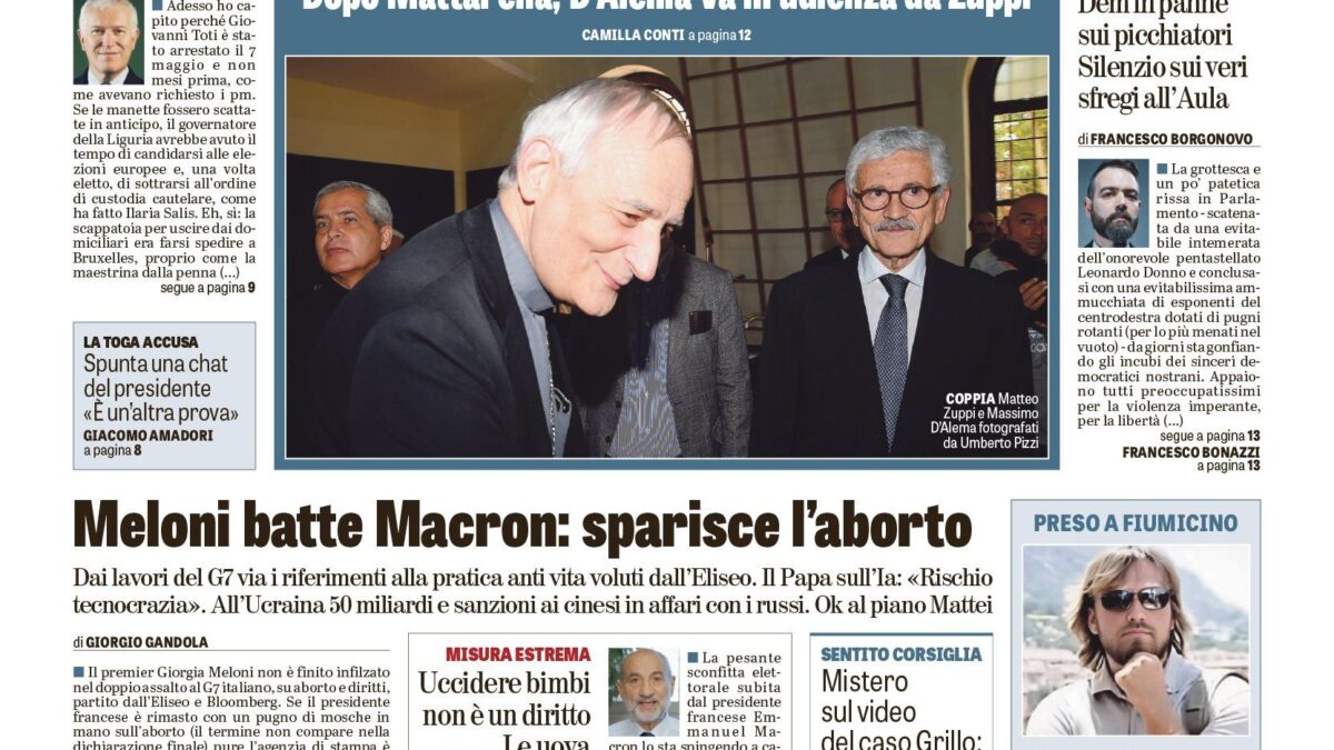 Oggi in edicola