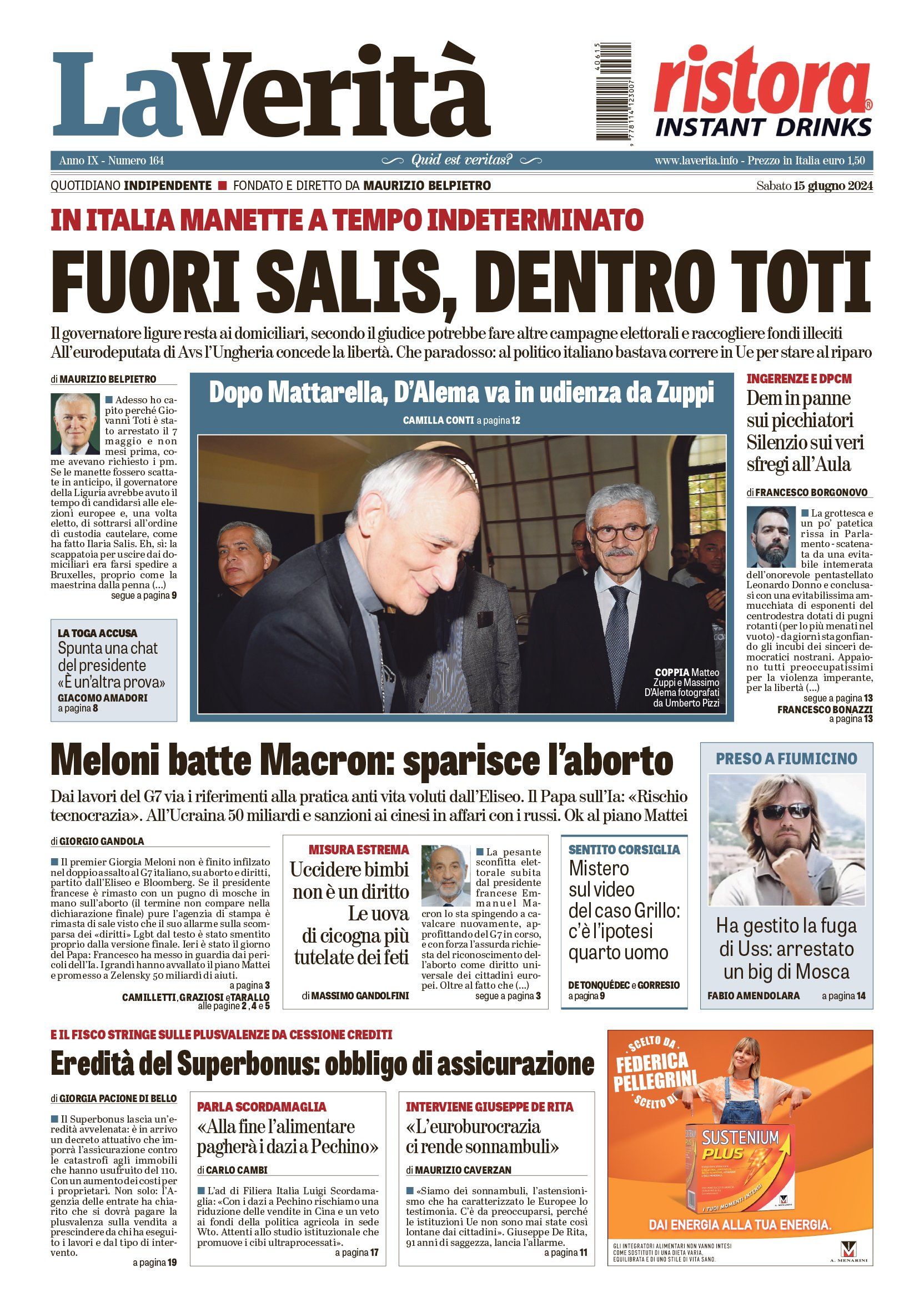Oggi in edicola