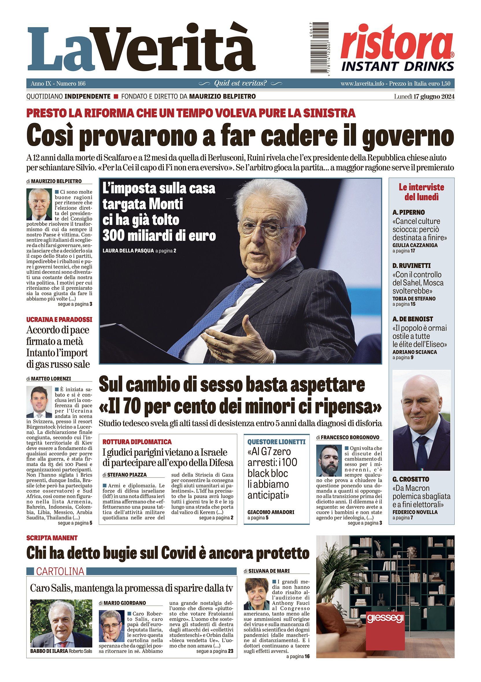 Oggi in edicola