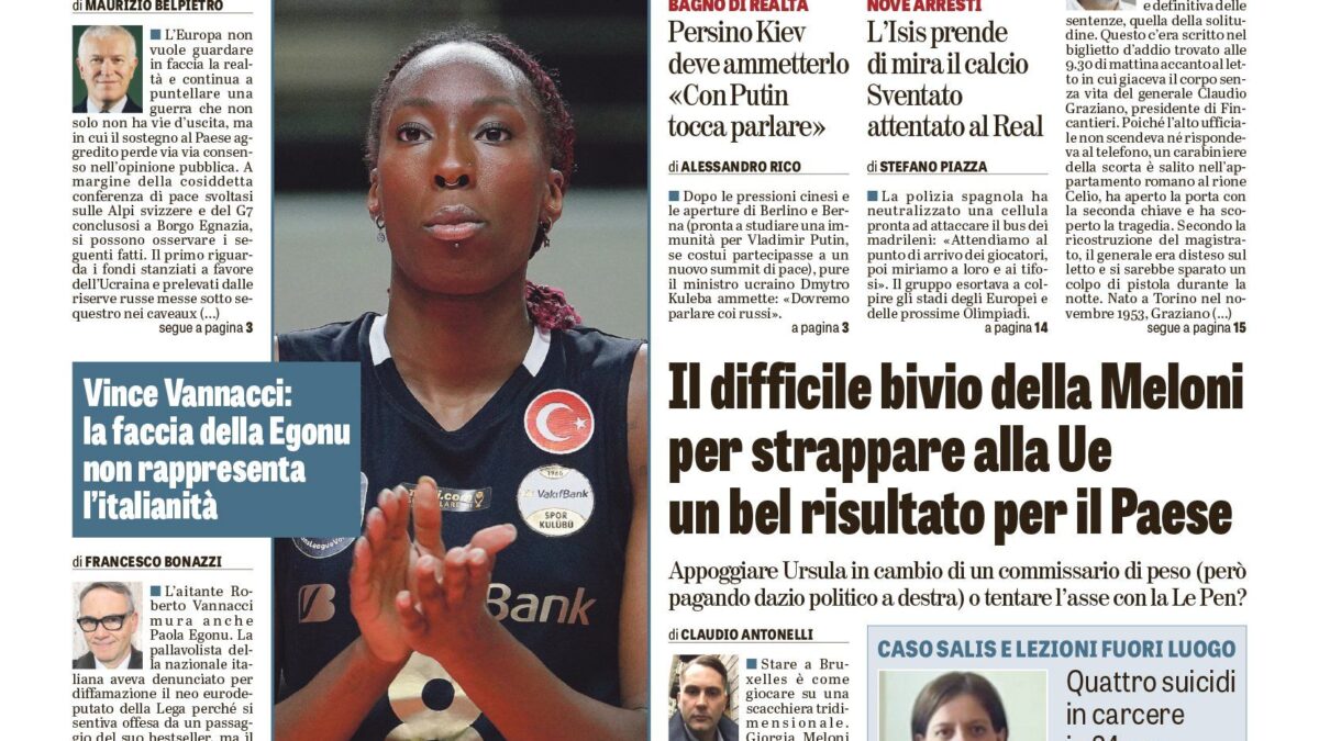 Oggi in edicola