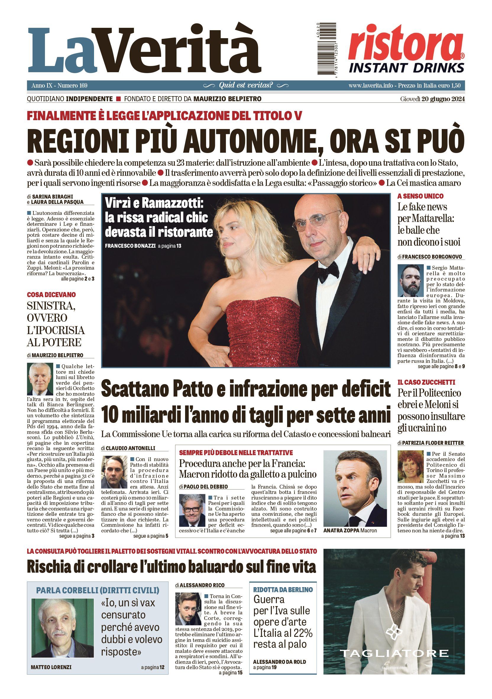 Oggi in edicola
