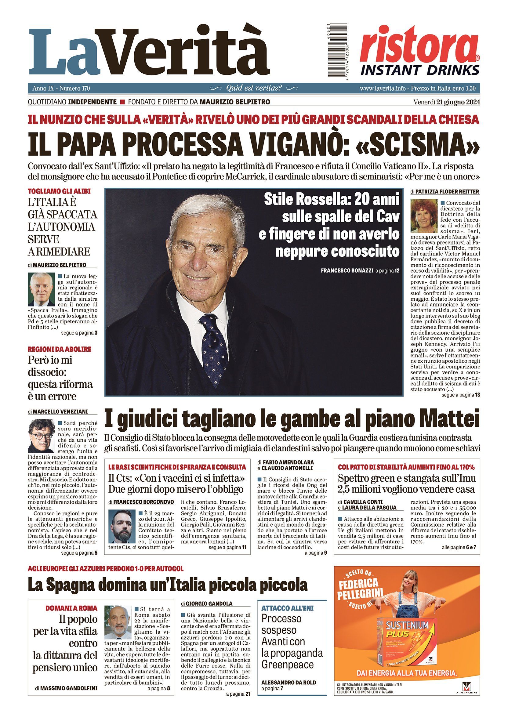 Oggi in edicola