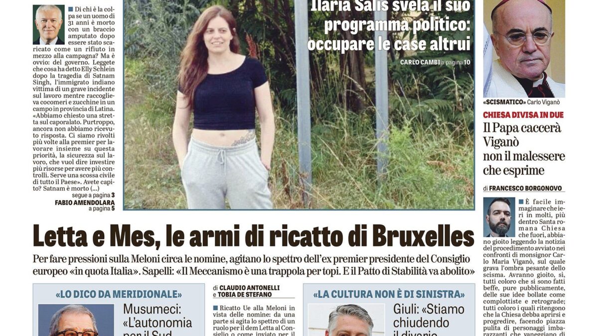 Oggi in edicola