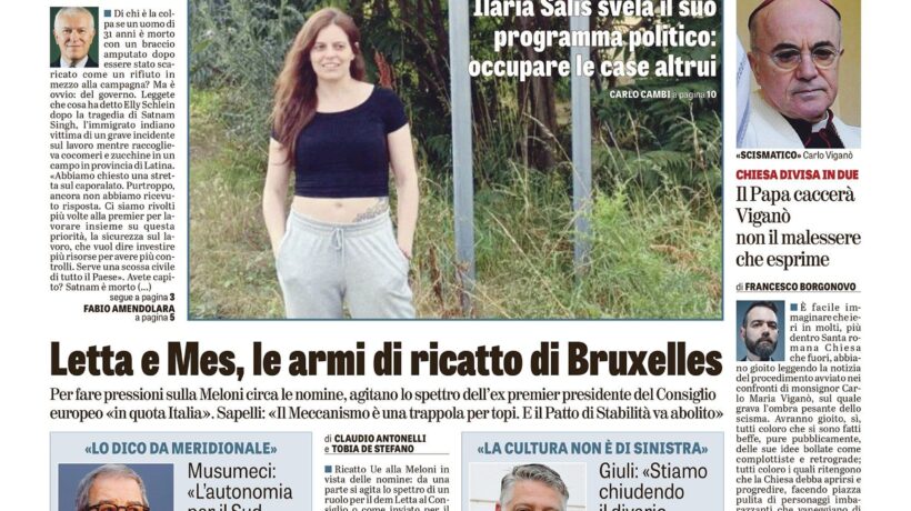 Oggi in edicola