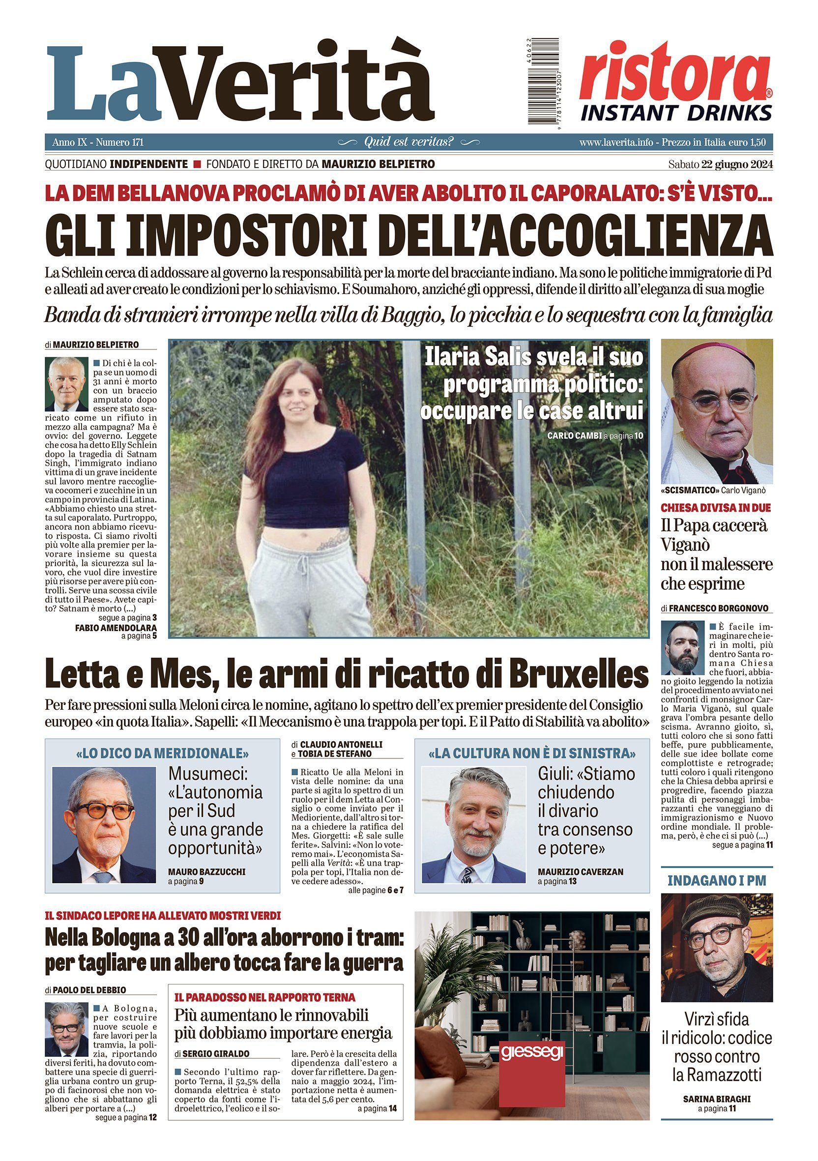 Oggi in edicola