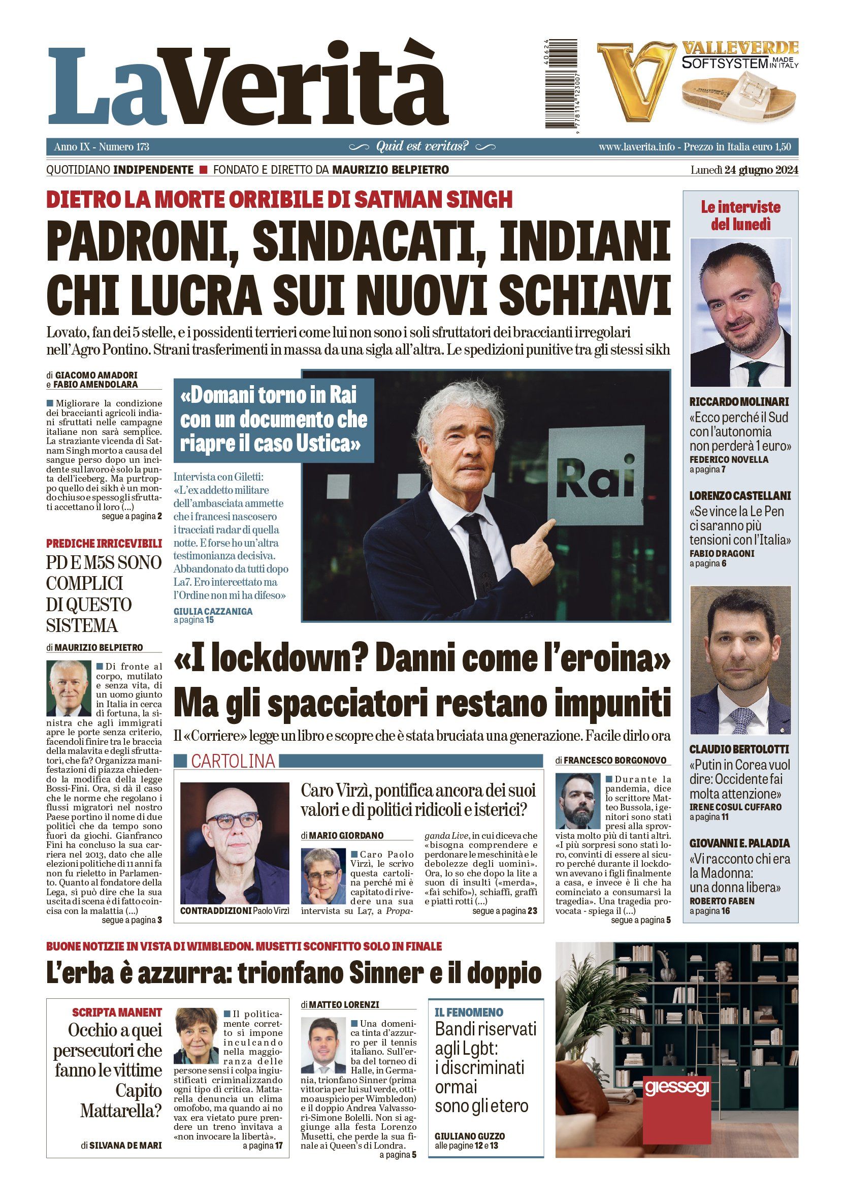Oggi in edicola
