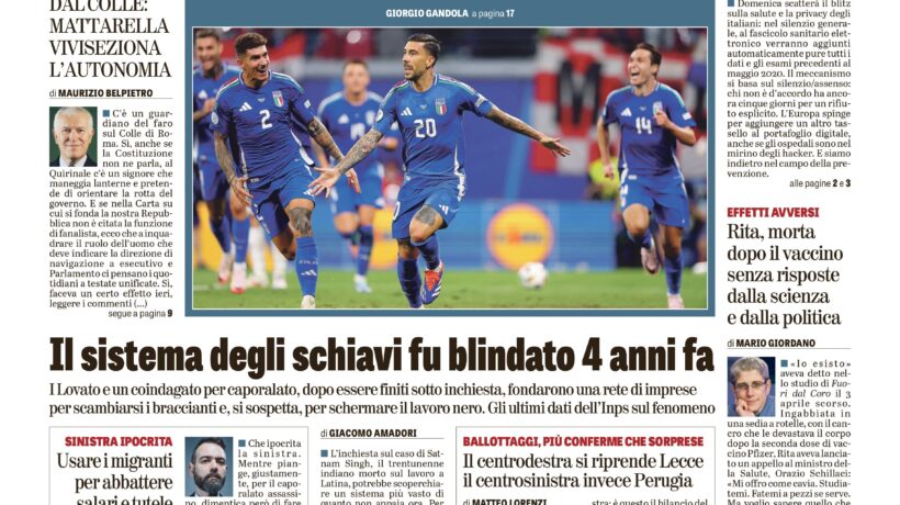 Oggi in edicola