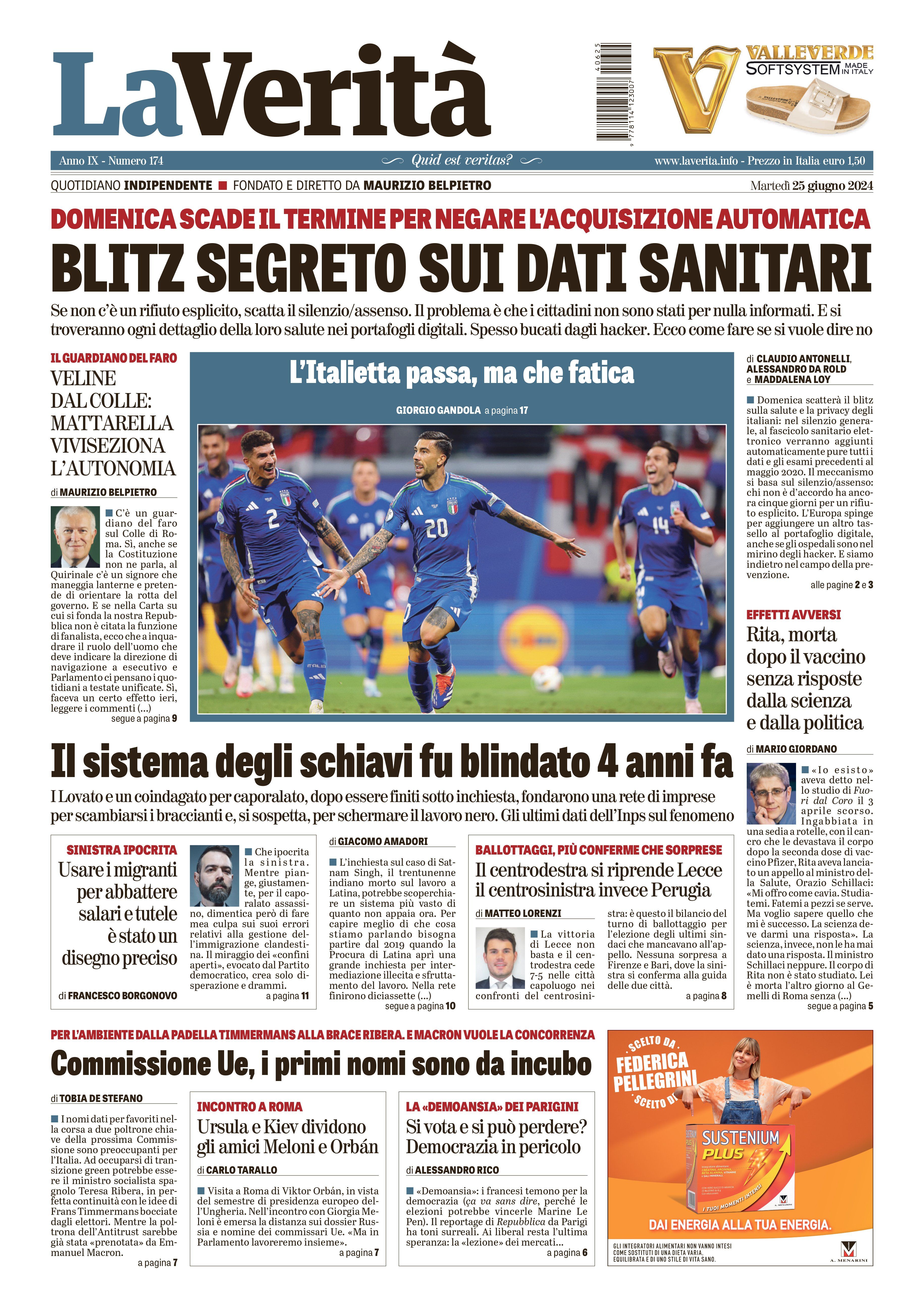 Oggi in edicola