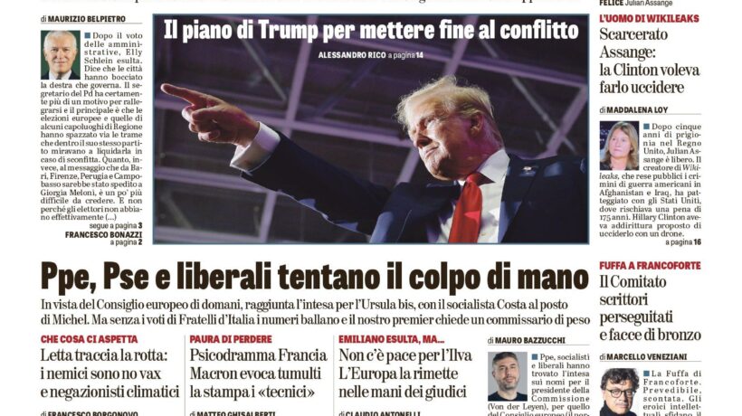 Oggi in edicola