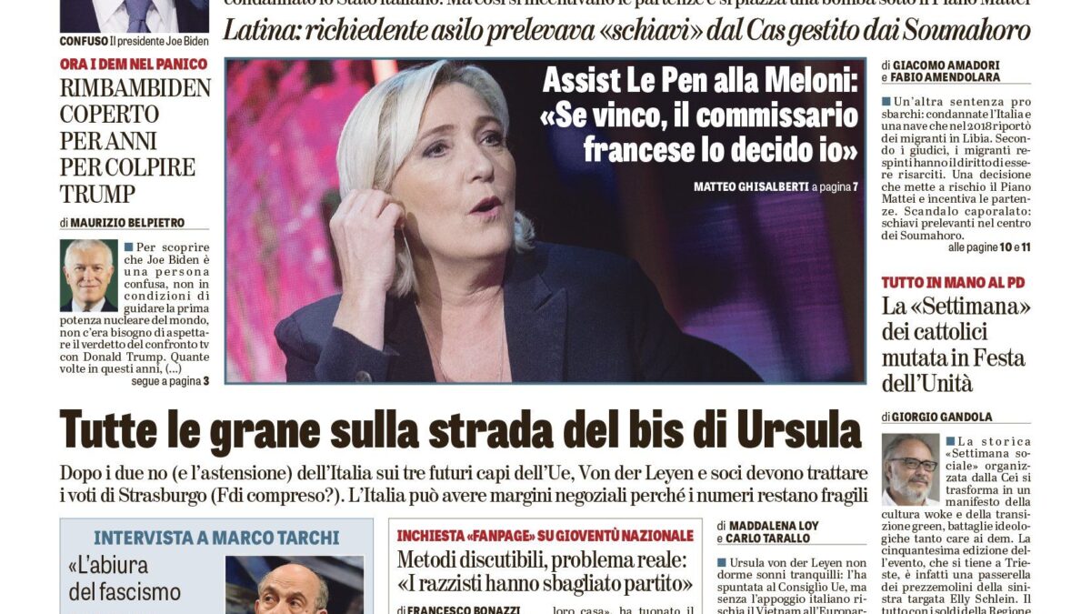 Oggi in edicola