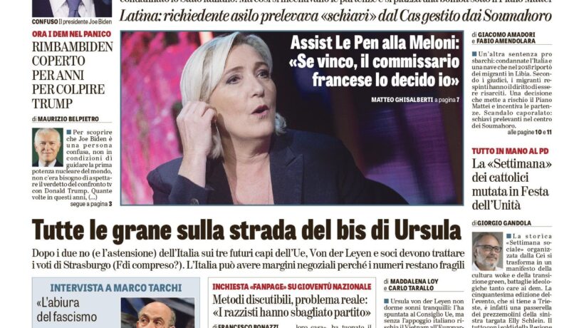Oggi in edicola