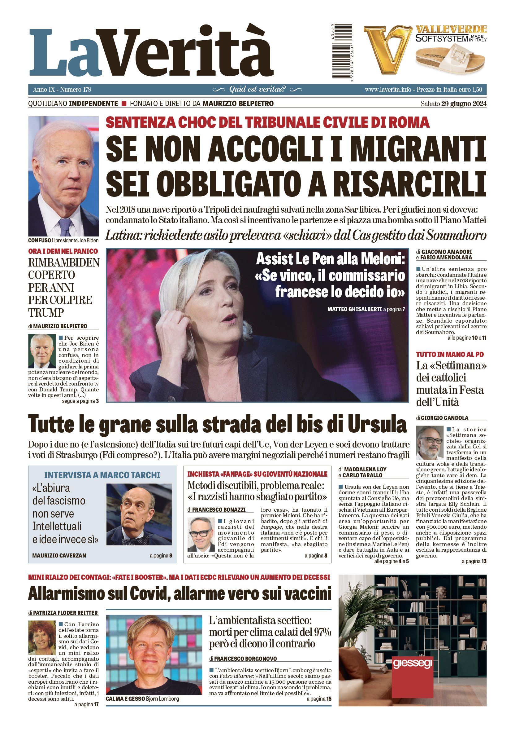 Oggi in edicola