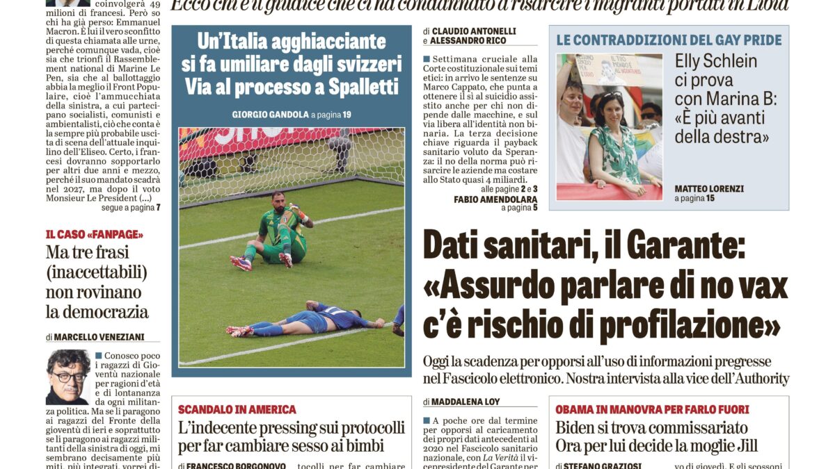 Oggi in edicola