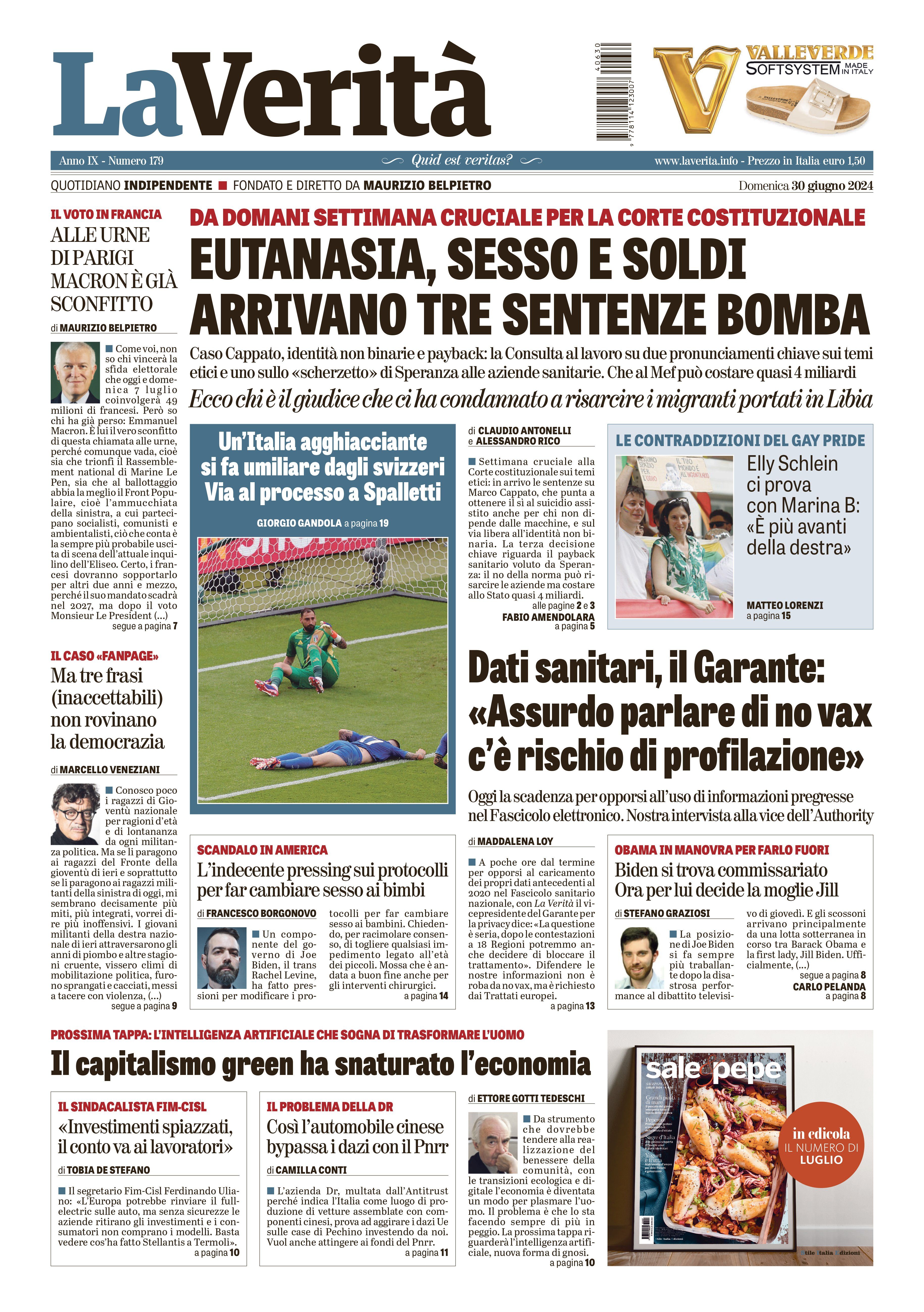 Oggi in edicola