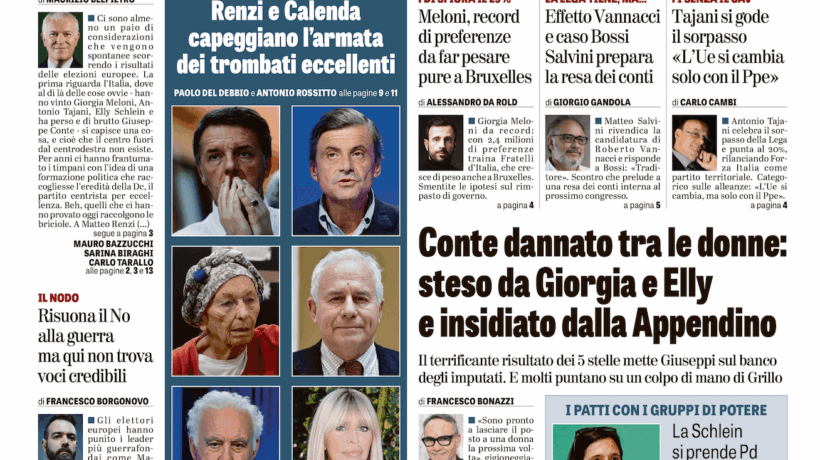 Oggi in edicola