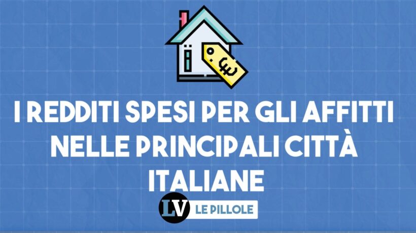 I redditi spesi per gli affitti nelle principali città italiane