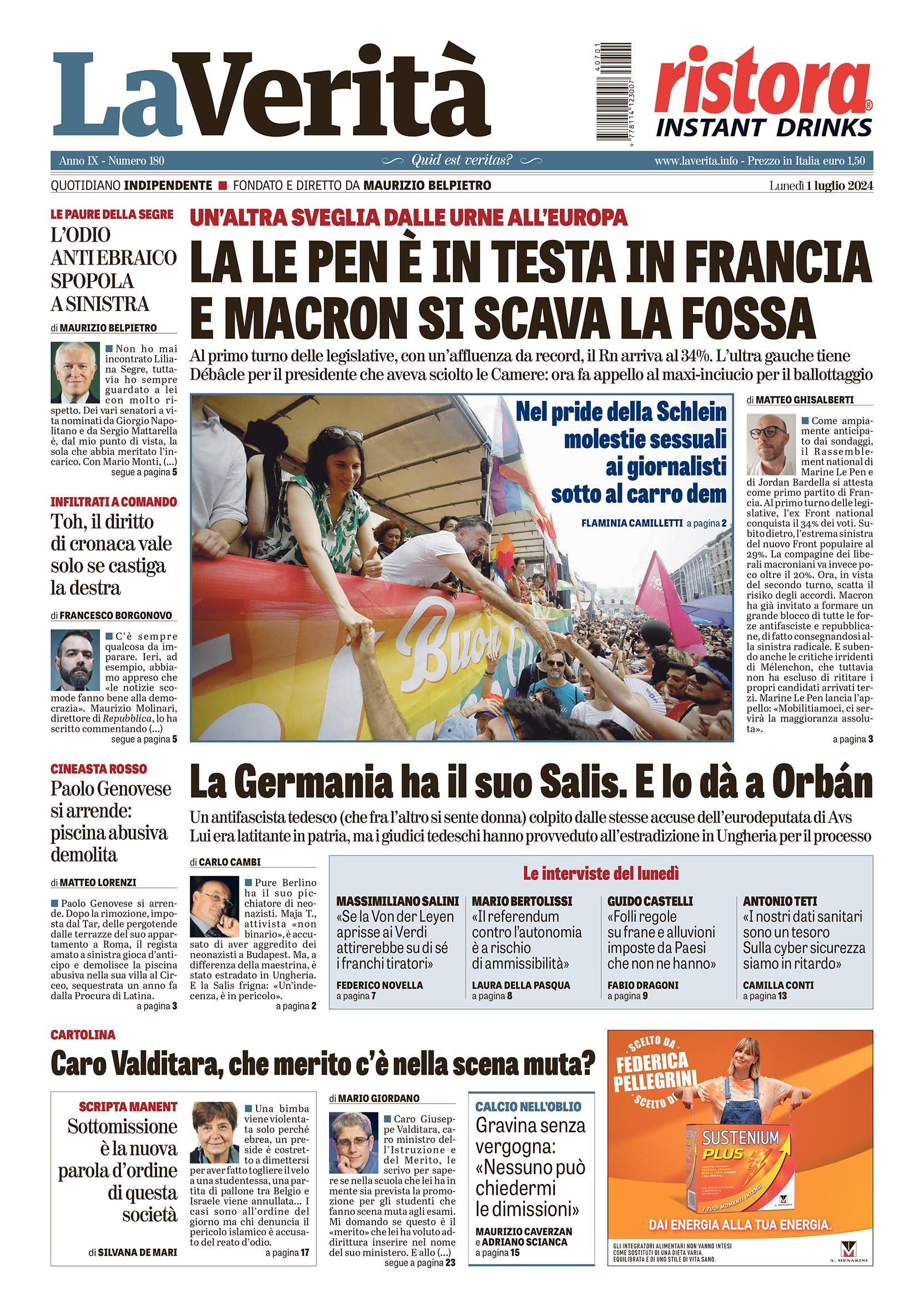Oggi in edicola