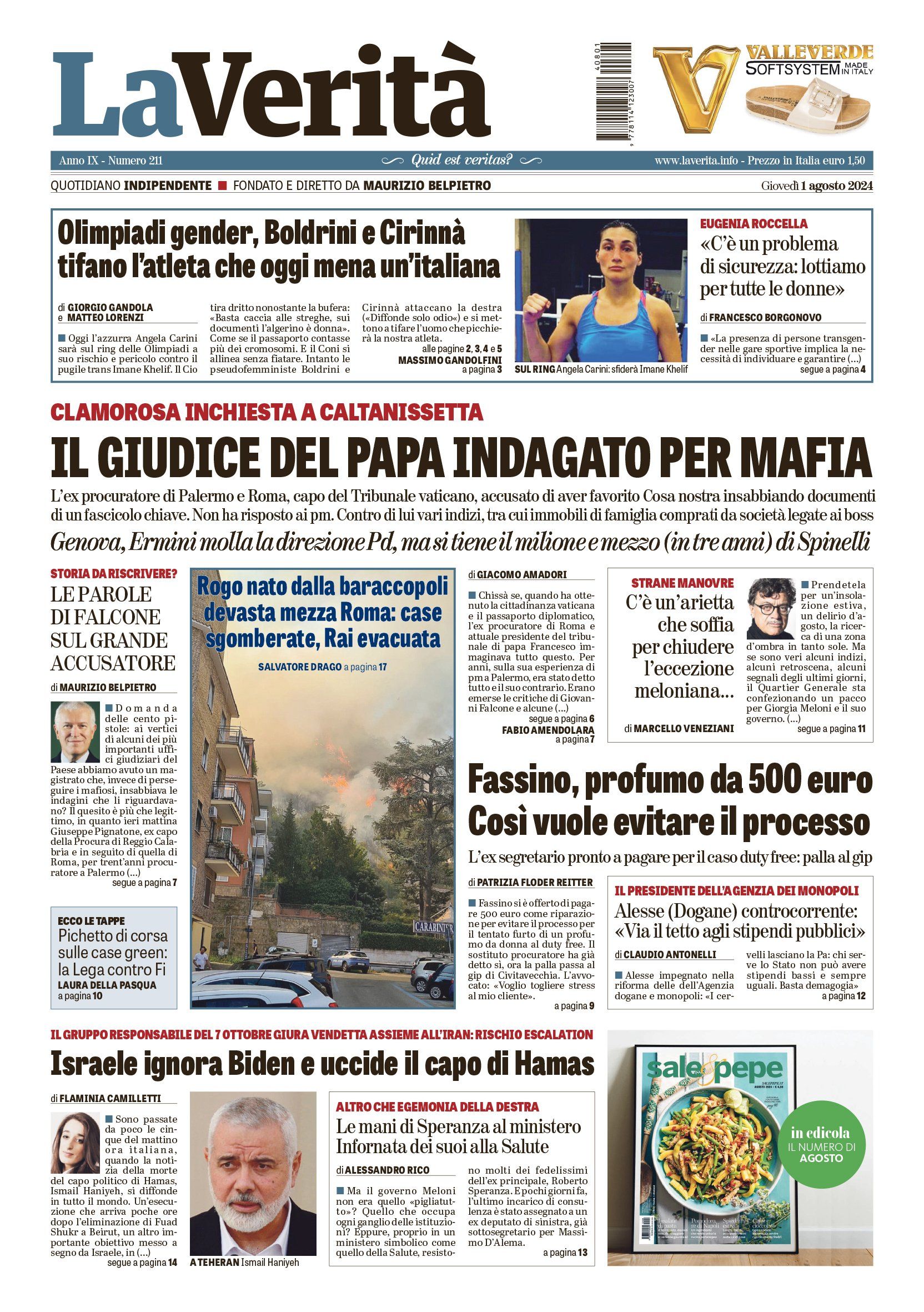 Oggi in edicola