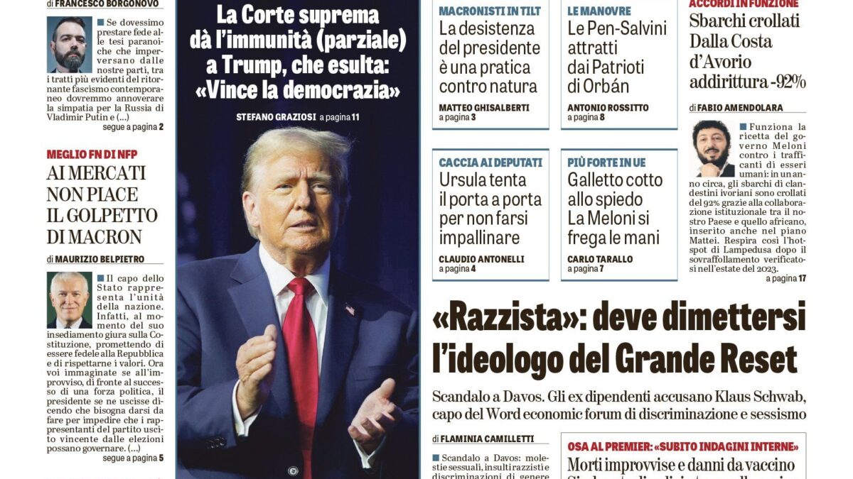 Oggi in edicola