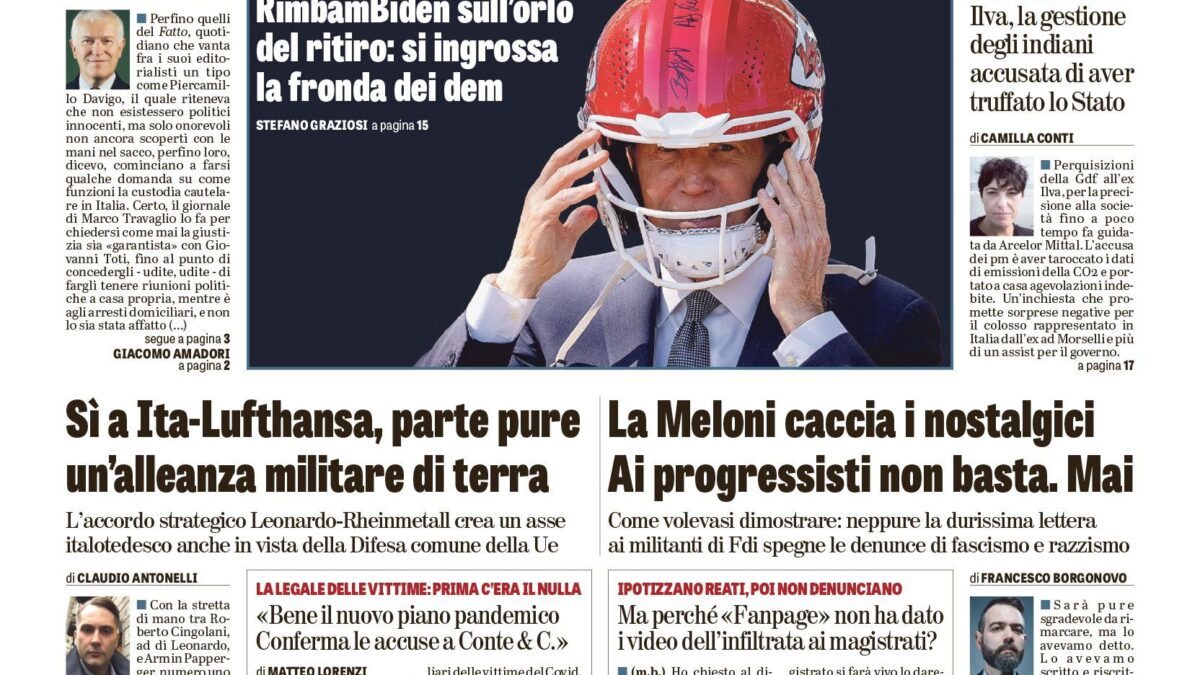 Oggi in edicola