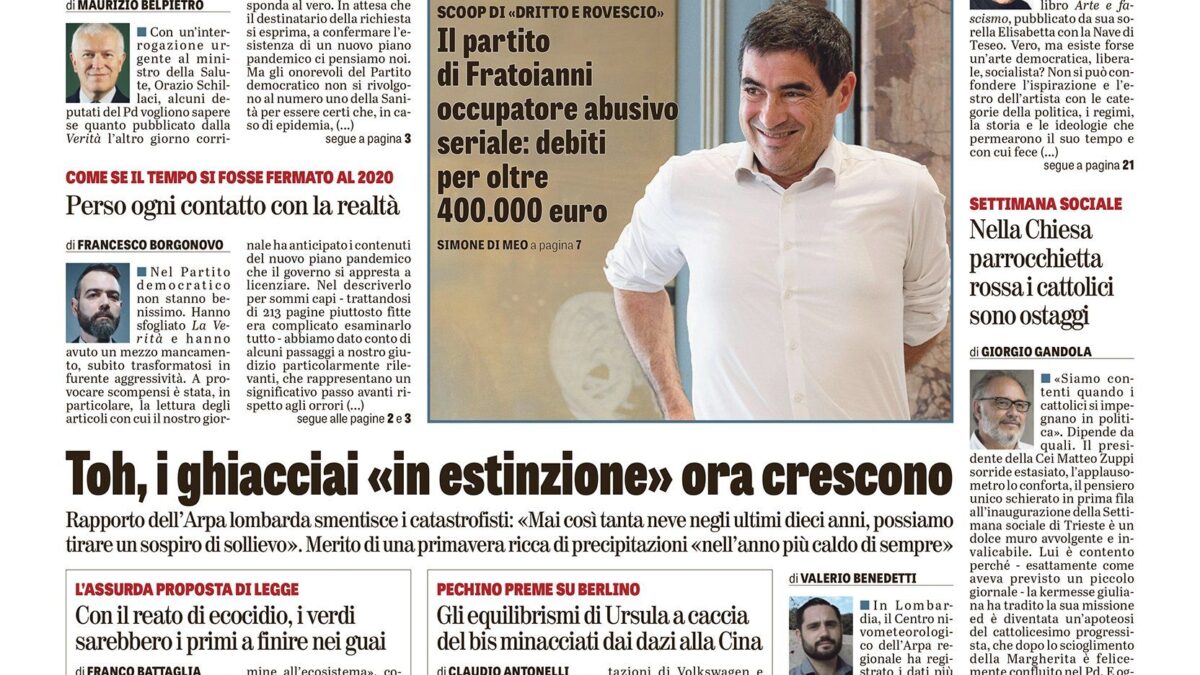 Oggi in edicola
