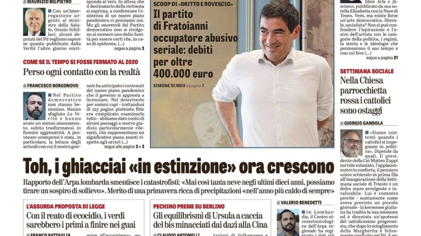 Oggi in edicola