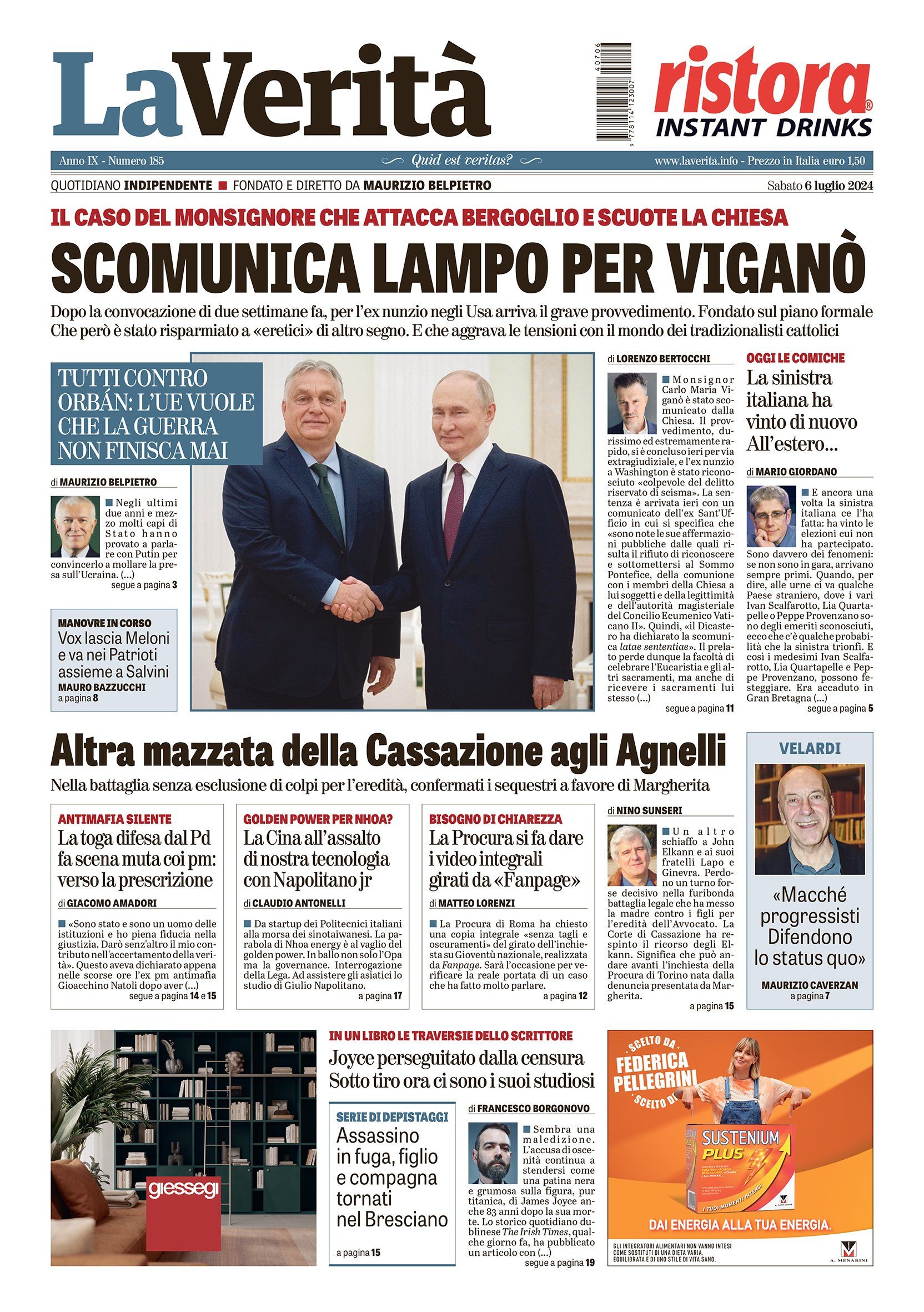 Oggi in edicola