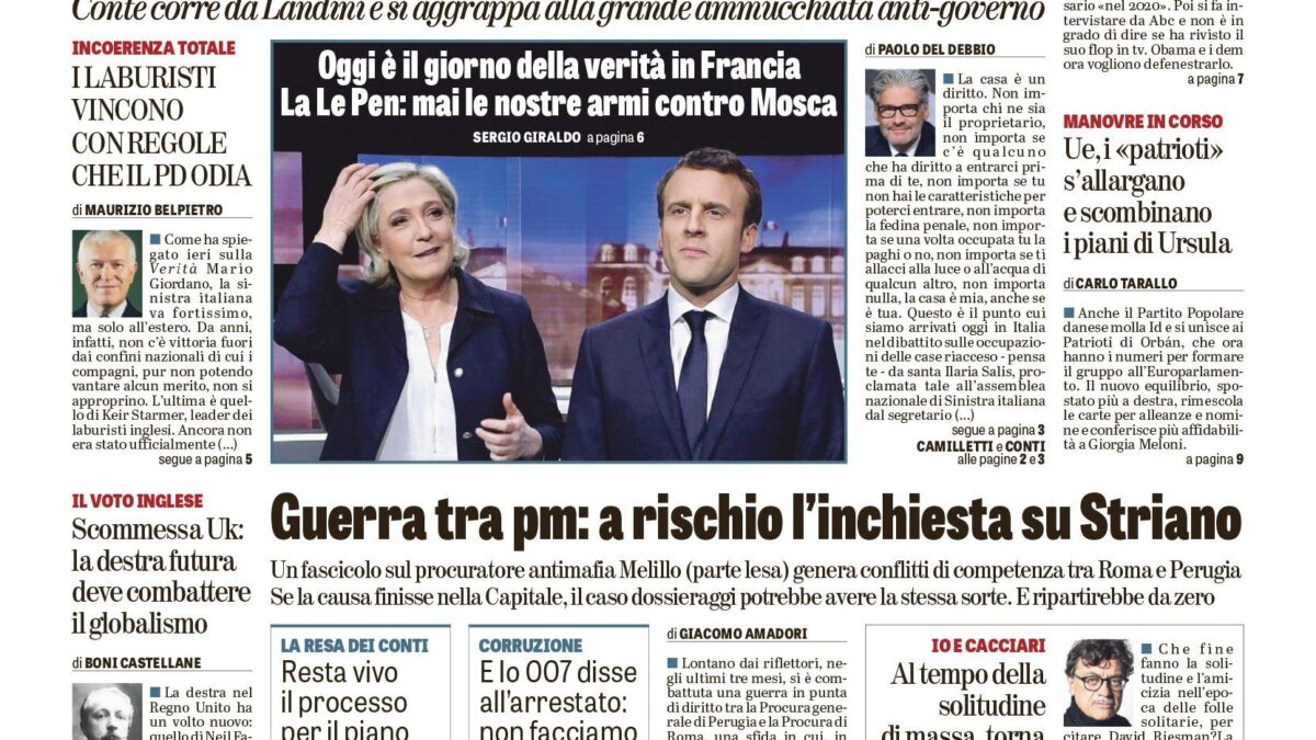 Oggi in edicola