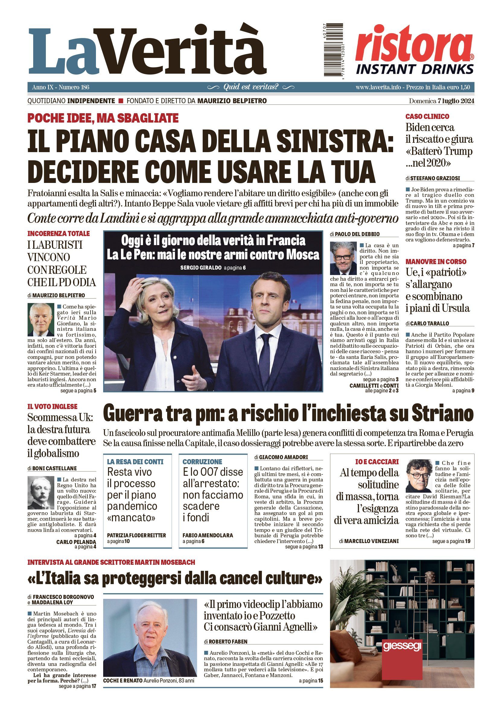 Oggi in edicola