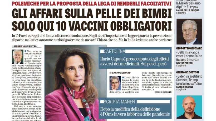 Oggi in edicola