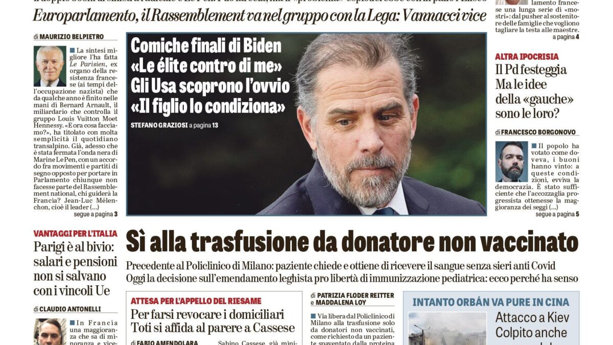 Oggi in edicola