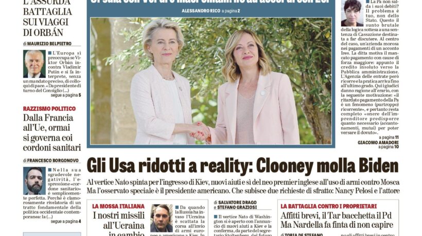 Oggi in edicola