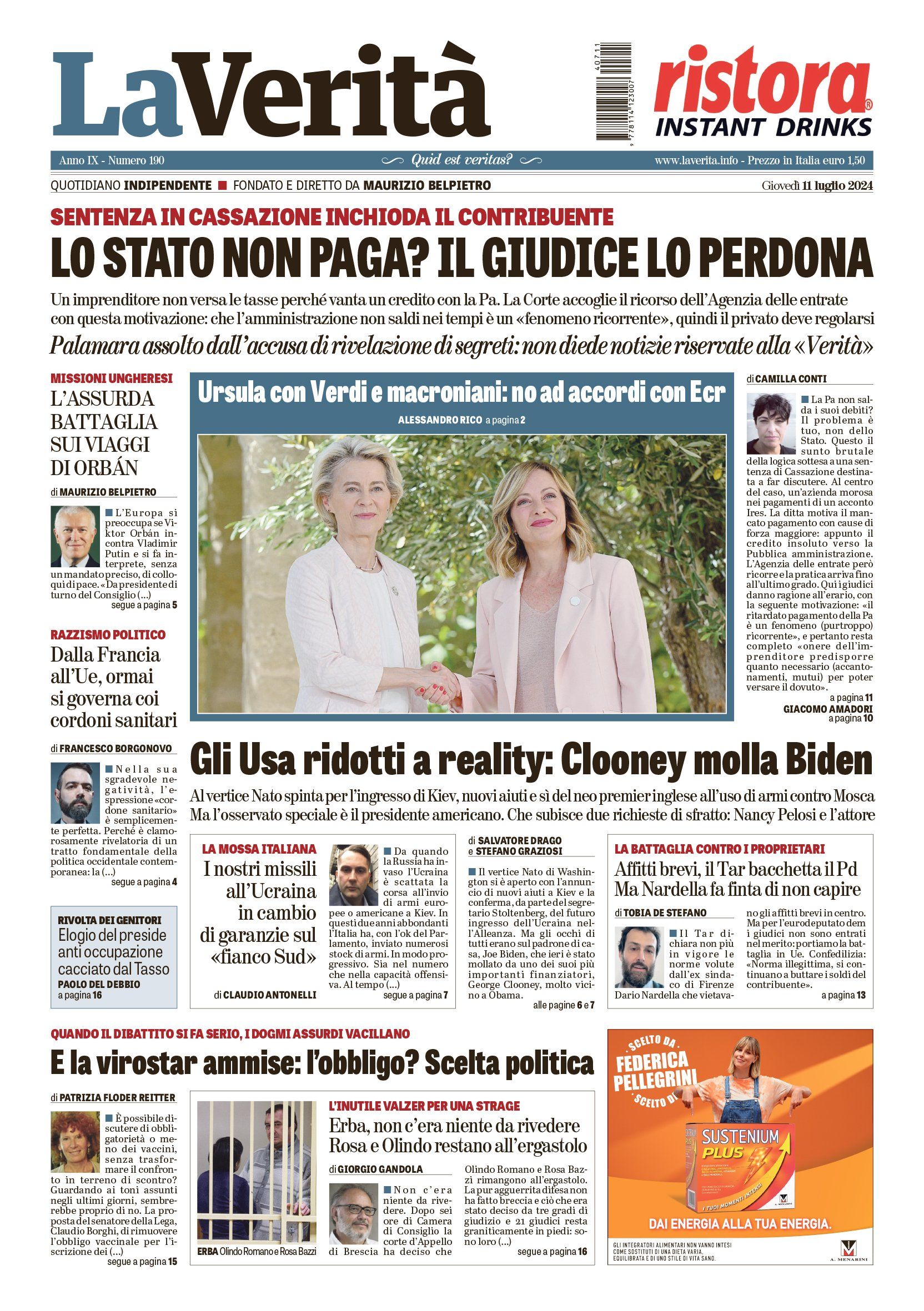 Oggi in edicola