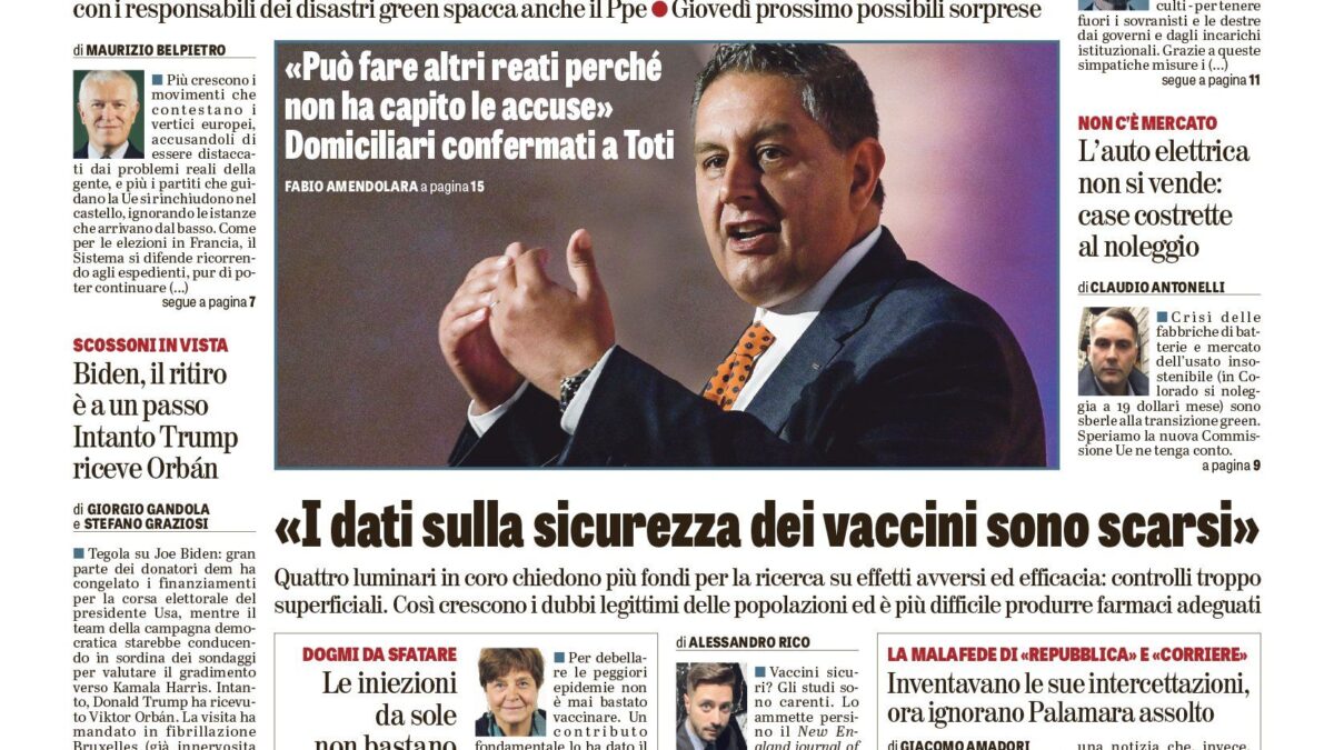 Oggi in edicola