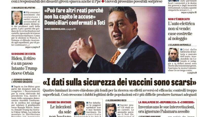 Oggi in edicola