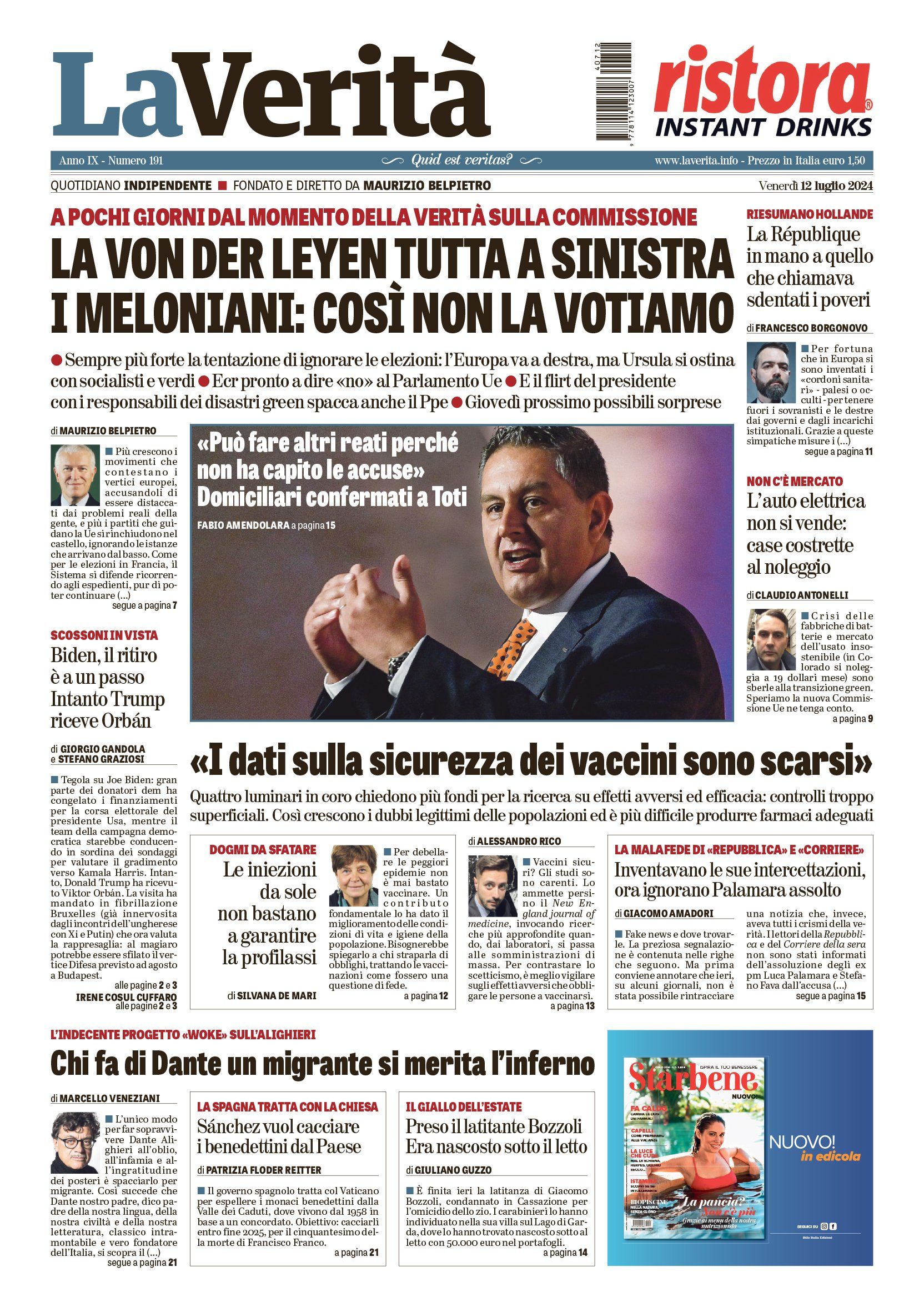 Oggi in edicola