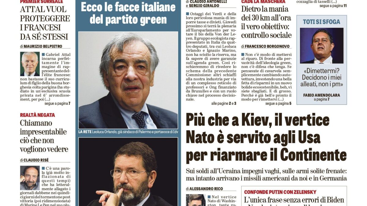 Oggi in edicola