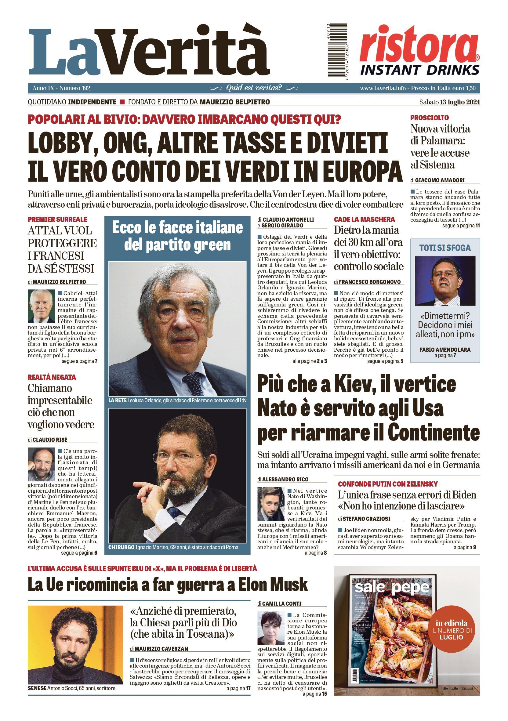 Oggi in edicola